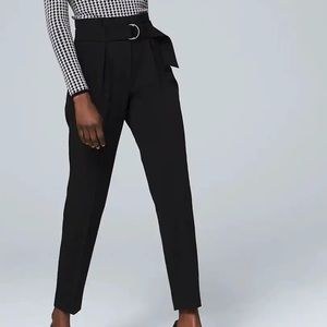 White House black market 00 tapered ankle black pants